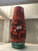 A Poole pottery vase ****Condition report**** Height is 40.