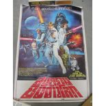 A Star Wars poster and a quantity of Star Wars related items including ephemera,