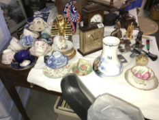 A selection of old cups and saucers