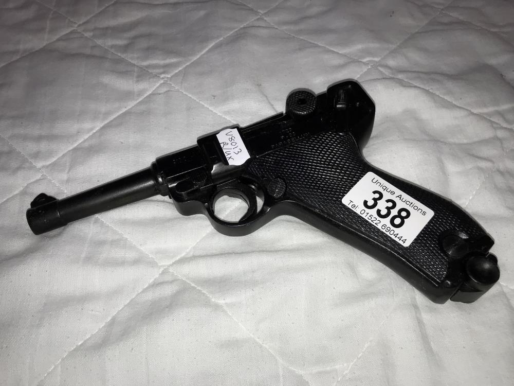 A Denix Luger metal replica handgun