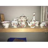 A collection of Sadler Wellington pattern tea ware