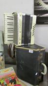 A cased Ludwig 'Antoria' accordion.