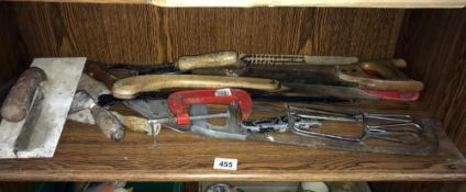 A shelf of tools