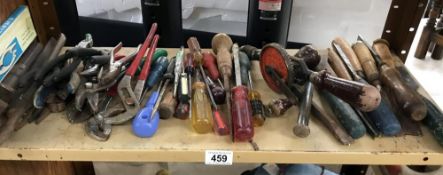 A shelf of tools