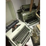 Two typewriters