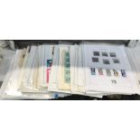 A large quantity of album leaves stamps of the World,