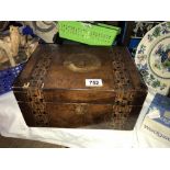 A Victorian inlaid sewing box
