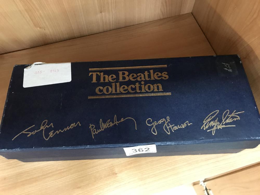 A boxed set of Beatles tapes (Abbey Road case has SGT Pepper's lonely hearts club band cassette in) - Image 2 of 2
