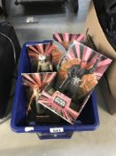 4 boxed Star Wars figures (Phantom Menace), boxes worn and sunlight bleached.