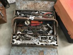 A tool box & contents