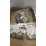 75 grams of pre 1920 silver coins with holes,