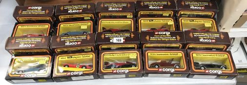 20 boxed Corgi cars of the 50's models
