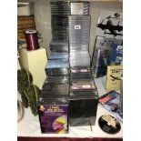 A large quantity of new and unused CD cases