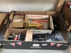 2 boxes of miscellaneous items including ration books etc.