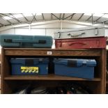 5 empty tool boxes (2 shelves)