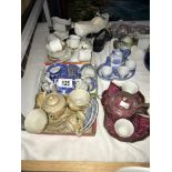 5 trays of miniatures dolls furniture, tea sets etc.