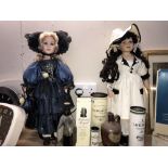Two large collectors dolls