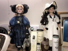 Two large collectors dolls