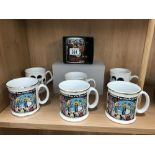 3 Beatles mugs & 4 'The Cavern' Liverpool mugs ****Condition report**** Postage to