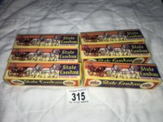 6 boxed old shop stock Benbros State Landau miniature models