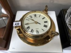 A new nauticalia brass ships clock