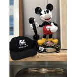 A Mickey Mouse telephone & baseball cap ****Condition report**** Postage to Mainland