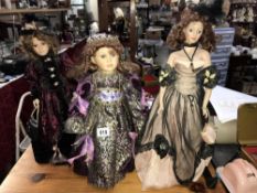 3 interesting collectors dolls