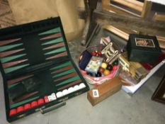 A quantity of old games including backgammon