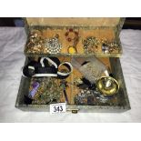 A jewellery box & contents