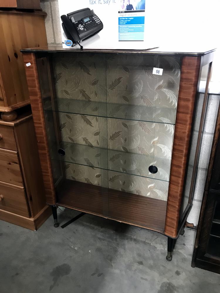 A 1950's china cabinet