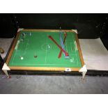 A table top football game