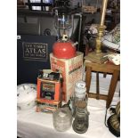 An interesting selection of Tilley lamps and battery charger ****Condition report****