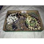 A mixed lot of necklaces & bracelets including pearls etc.