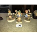 3 Goebel figures