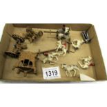 A Crescent die cast coronation coach and horses, a/f.