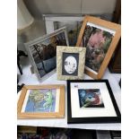 6 framed & glazed pictures