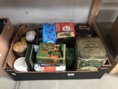 An assortment of old tins