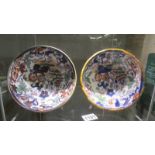 A pair of Japanese style Ironstone bowls.