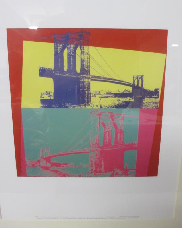 Andy Warhol (1928-1987) Lithographic print entitled Brooklyn bridge, - Image 2 of 3