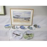 Collection of 7 limited edition Royal Doulton and Coalport collector's plates featuring World war