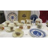 A mixed lot of commemorative ware.