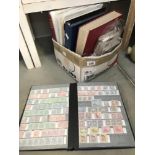 A quantity of albums of stamps of the world including Greece & Gibralta etc.