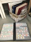 A quantity of albums of stamps of the world including Greece & Gibralta etc.