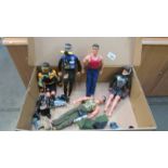 5 Action Man figures, boots etc.