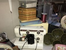 A sewing machine,