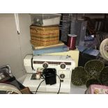 A sewing machine,