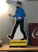 A printed card Casterman Tin Tin captain Haddock point of sale display stand