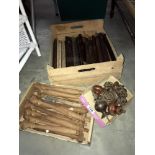 A quantity of clock wooden turnings