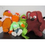 Collection of 4 x original 1976 Muppet dolls (Fisher Price) by Jim Henson including Fozzie Bear,