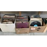 Some LP's & 78's in 3 boxes (no condition reports available)